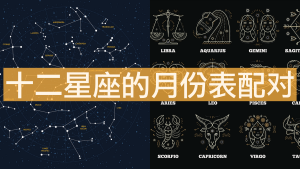 星座表十二星座查詢，十二星座的月份表配對(duì)！