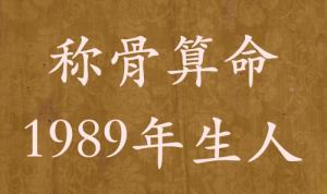 稱骨算命1989年生人，運勢分析詳解