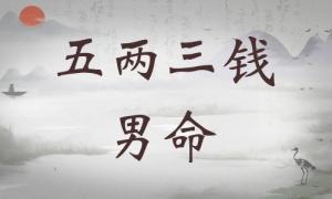 五兩三錢男命詳細(xì)解釋，五兩三錢男命詳細(xì)解釋一生！