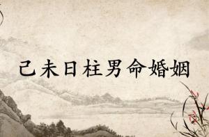 己未日柱男命婚姻整體運(yùn)勢(shì)如何?