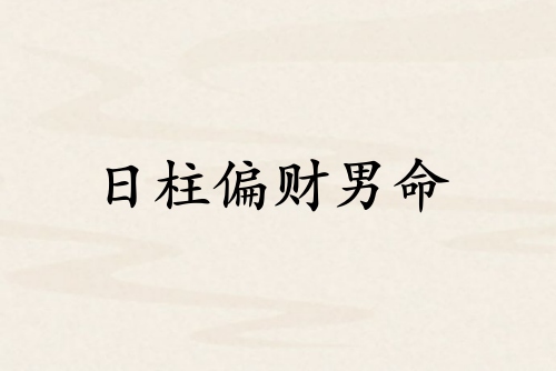 日柱偏財男命代表什么